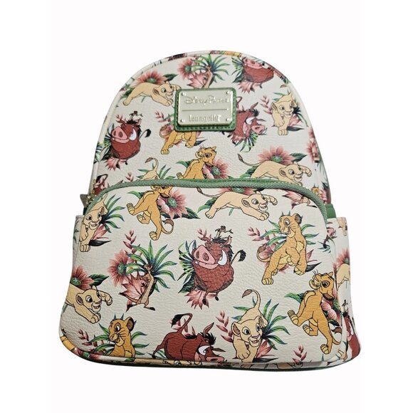 NWT Loungefly Disney Parks 2025 Lion King Timon Pumba Simba Mini Backpack - Picture 3 of 4